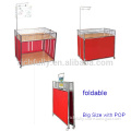 Foldable Stainless Supermarket Promotion Table